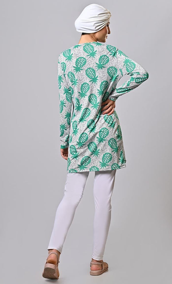 Modest Islamic Printed Swim Wear (3Pc Set) - EastEssence.com