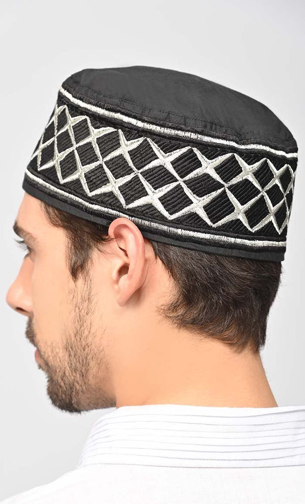 Mohammad Machine Embroidered Kufi