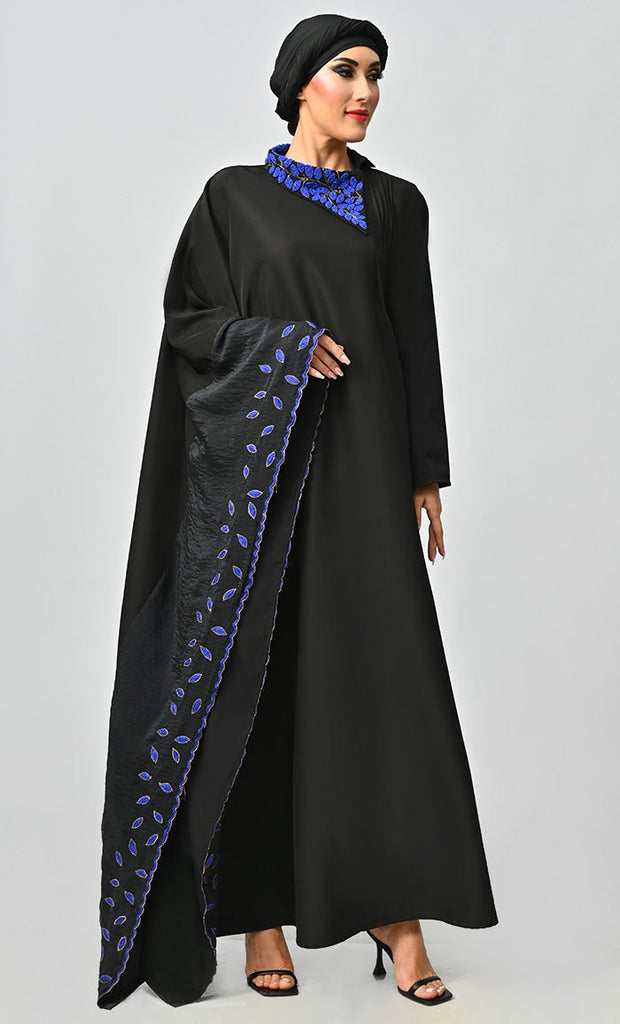 Naira Islamic Beautiful Embroidered Kaftan Style Abaya - EastEssence.com