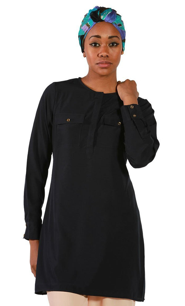 Modest Crepe Tunic