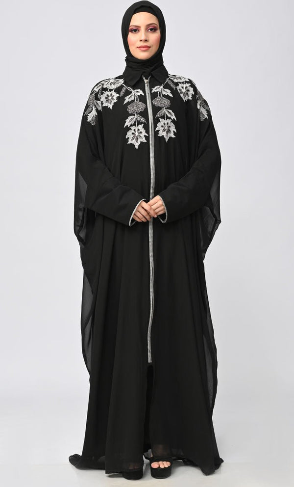 Islamic Black Kaftan Style Abaya