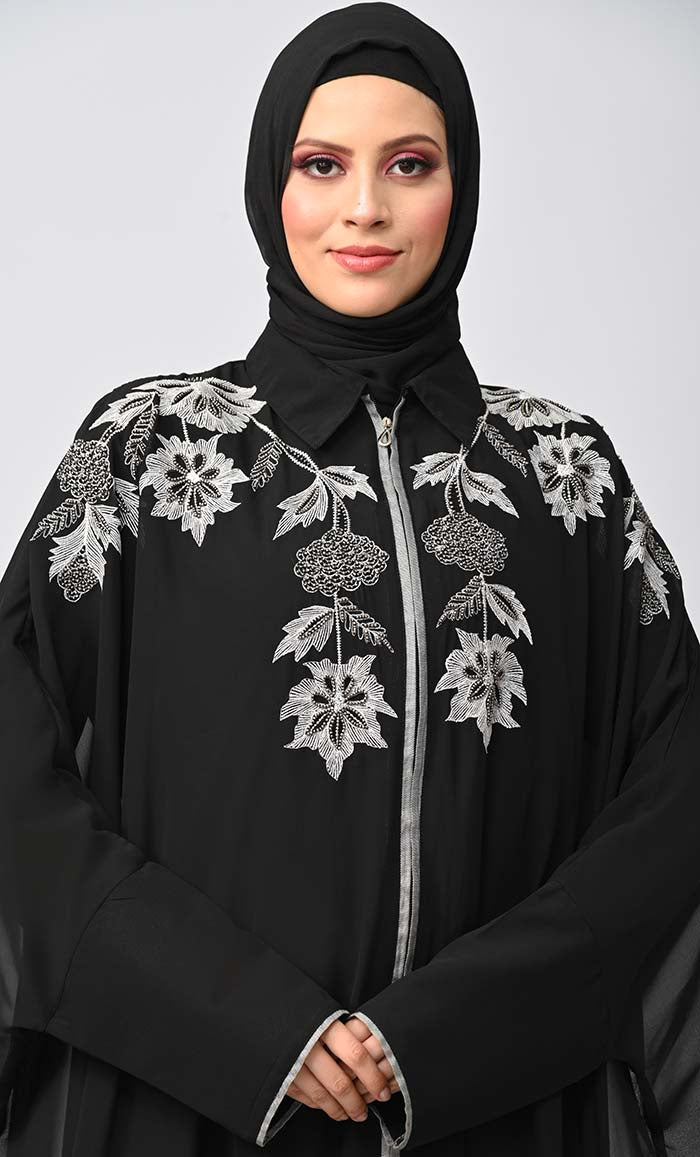 Islamic Black Kaftan Style Abaya