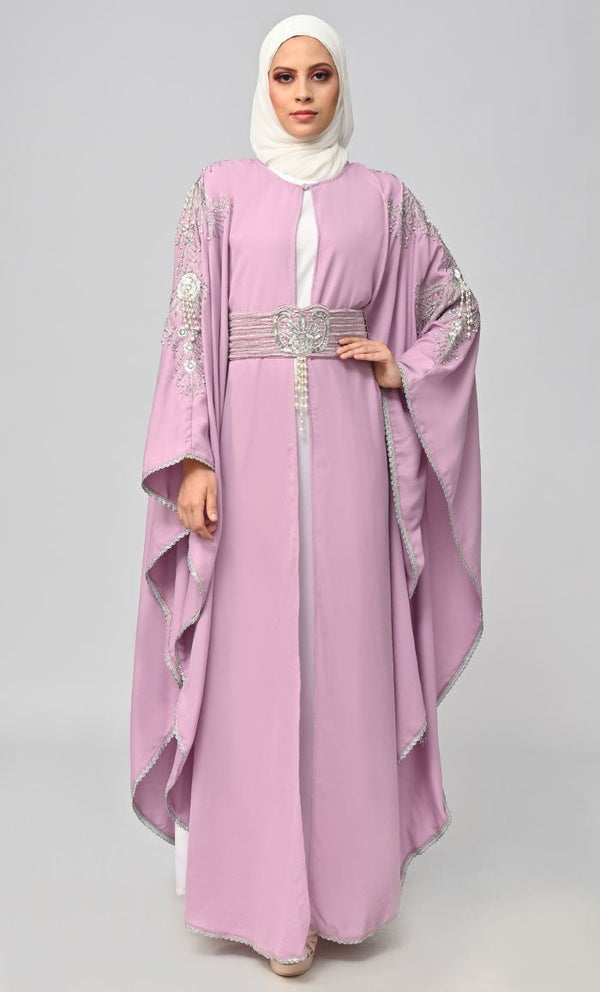 New Islamic Butterfly Cut Kaftan Style Abaya