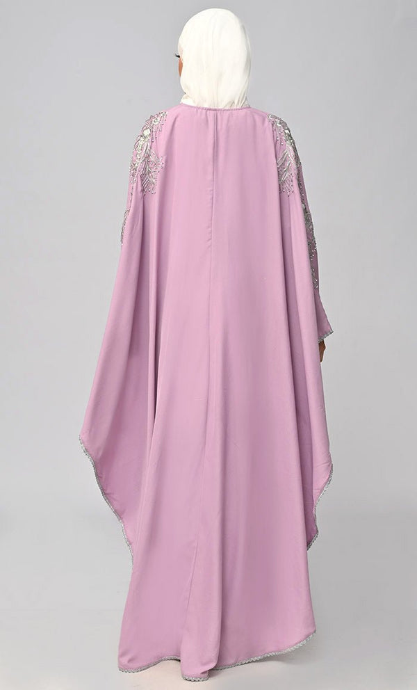 New Islamic Butterfly Cut Kaftan Style Abaya