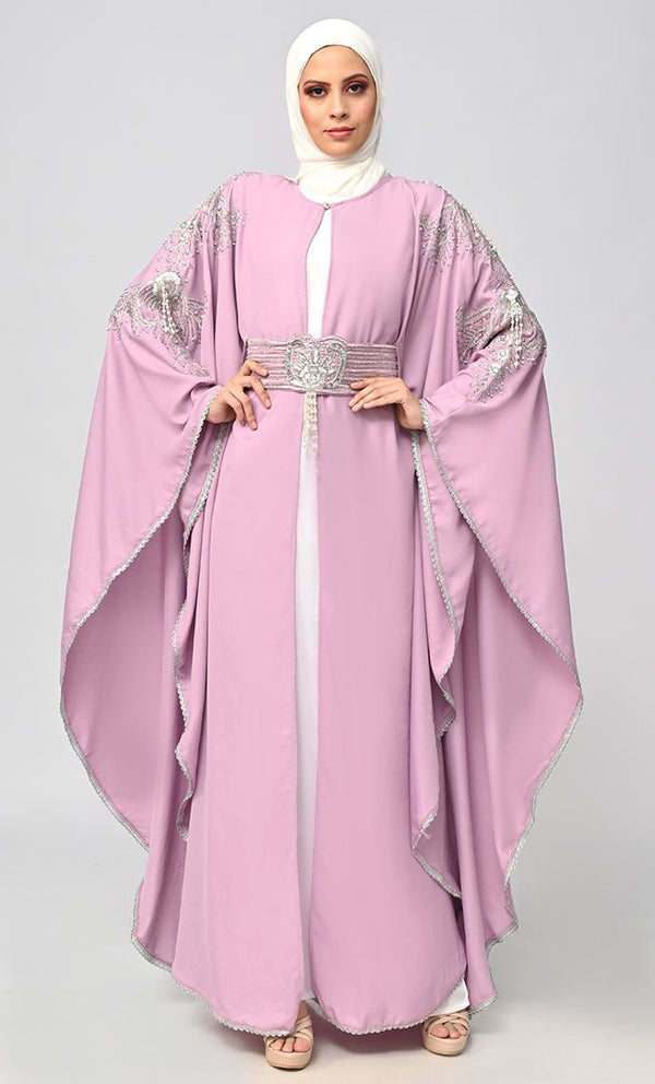 New Islamic Butterfly Cut Kaftan Style Abaya