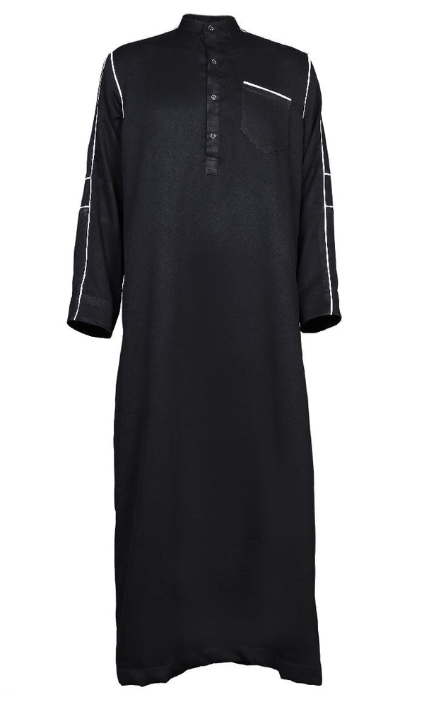 New Stylist Mens Black Thobe - EastEssence.com
