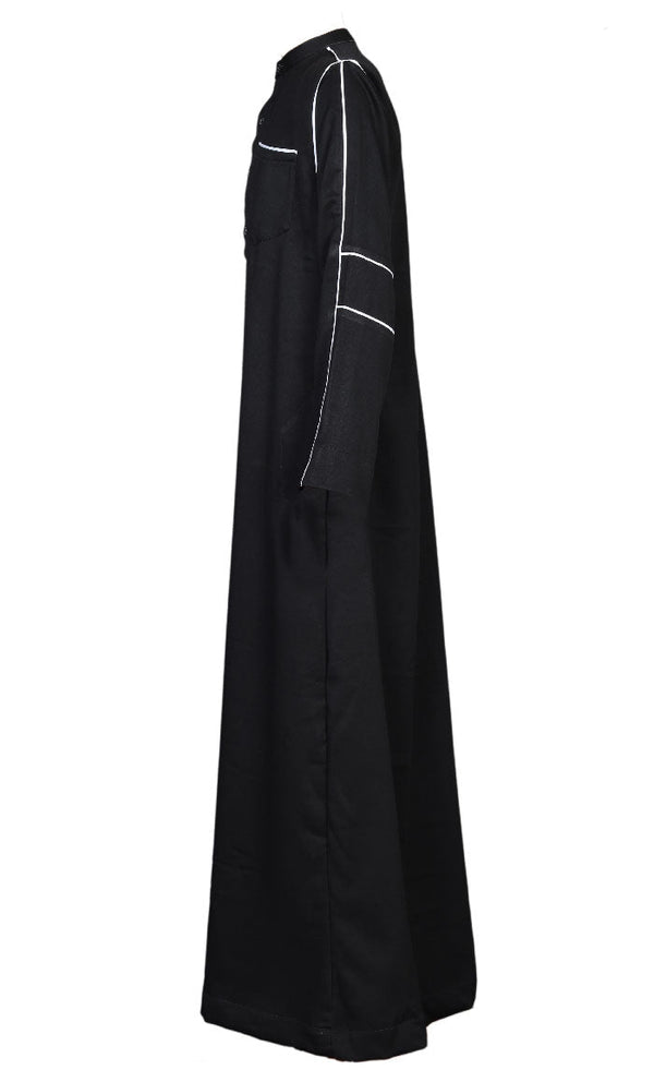 New Stylist Mens Black Thobe - EastEssence.com