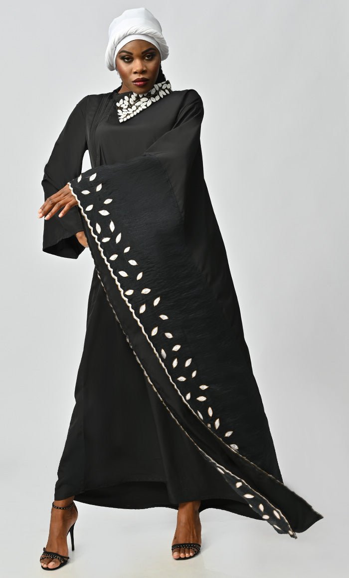 Pariwash Islamic Beautiful Embroidered Kaftan Style Abaya - EastEssence.com