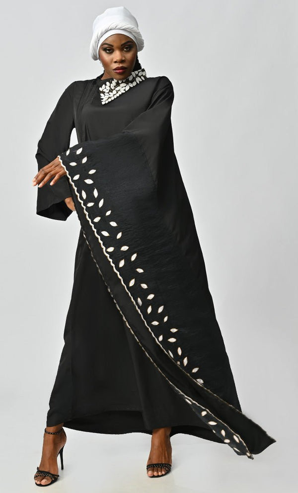 Pariwash Islamic Beautiful Embroidered Kaftan Style Abaya - EastEssence.com