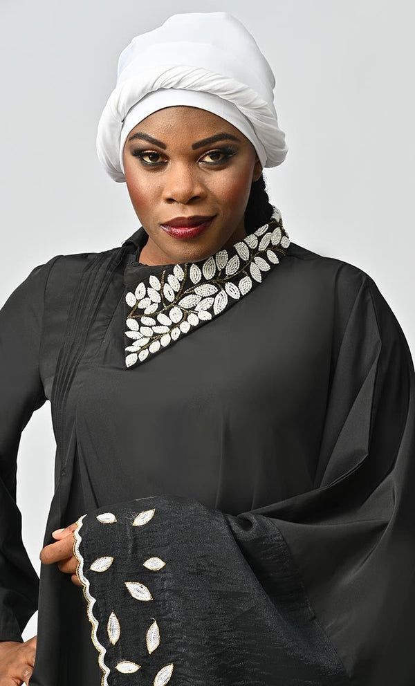 Pariwash Islamic Beautiful Embroidered Kaftan Style Abaya - EastEssence.com