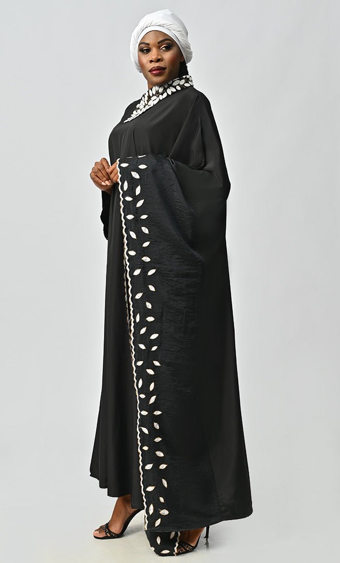 Pariwash Islamic Beautiful Embroidered Kaftan Style Abaya - EastEssence.com