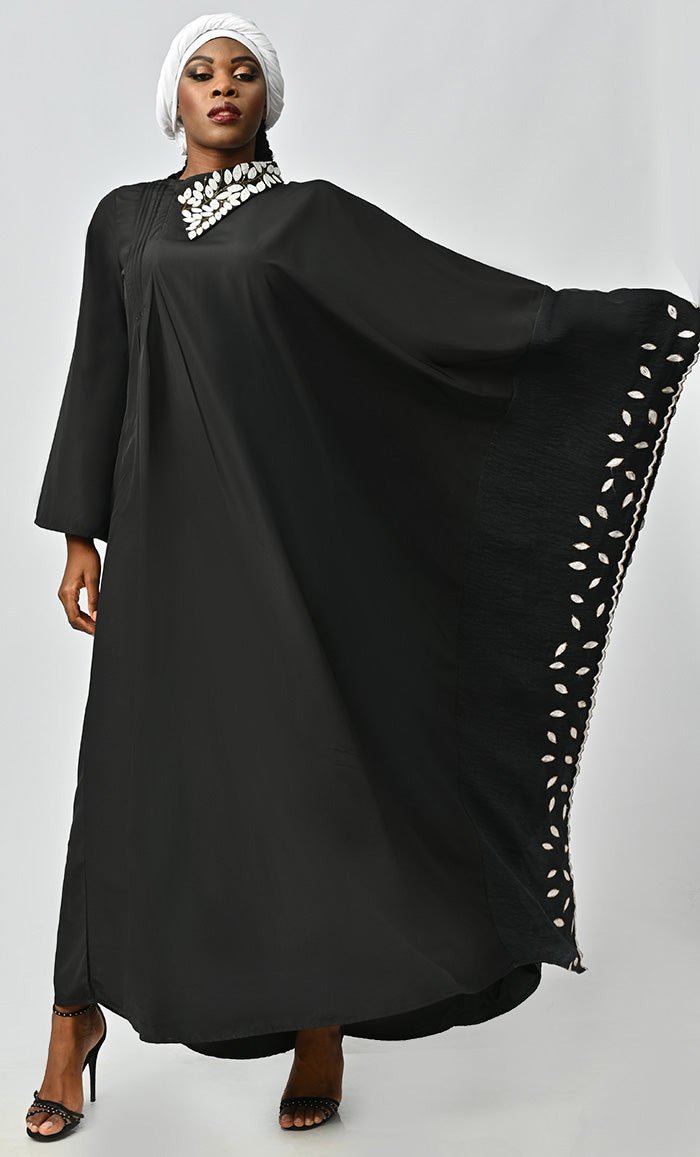Pariwash Islamic Beautiful Embroidered Kaftan Style Abaya - EastEssence.com