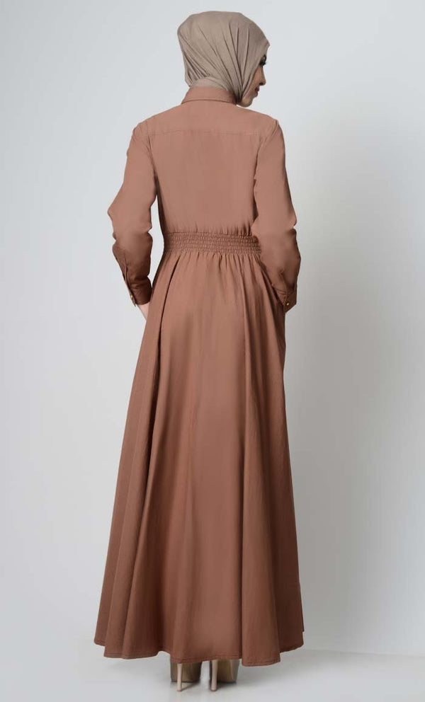 Perfect Everday Button Down Abaya - EastEssence.com