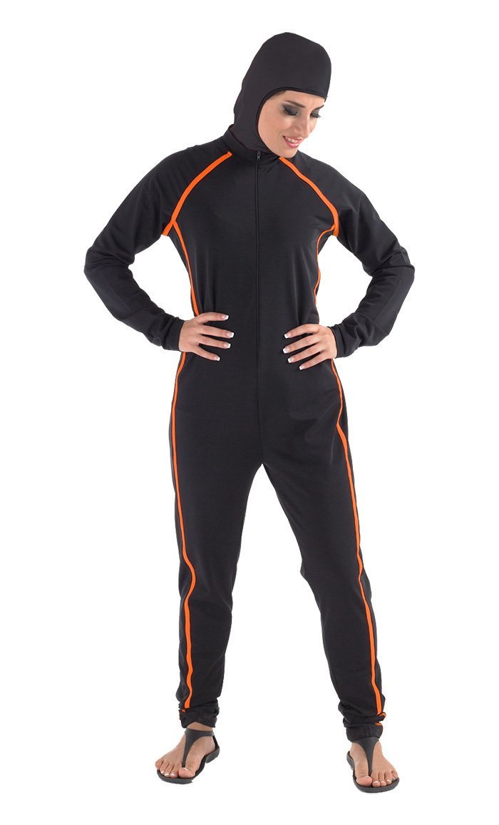 Perizad Sport Style And Orange Trim Burkini - EastEssence.com