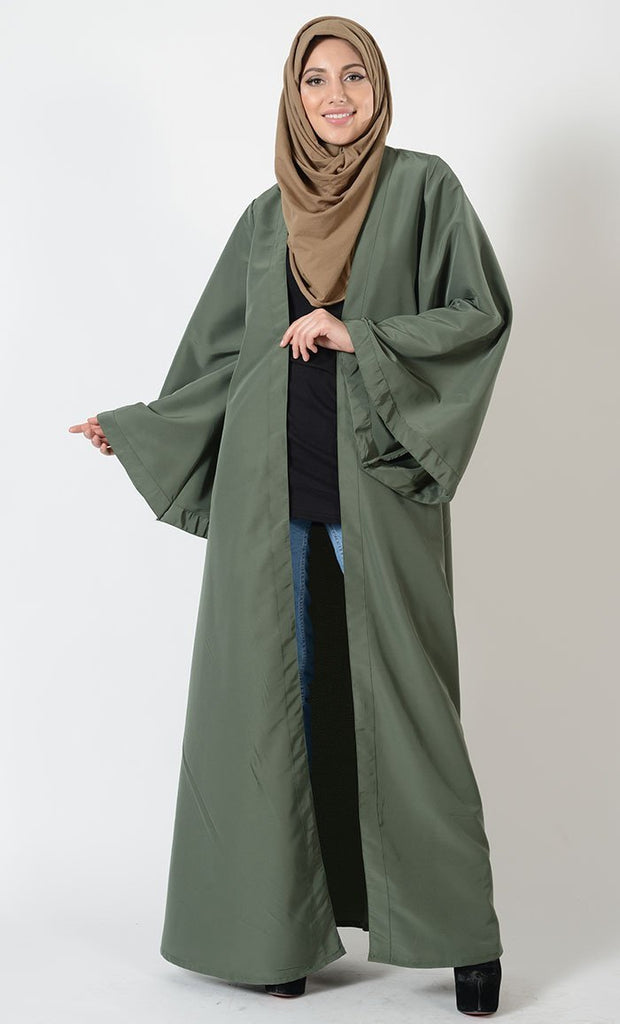 Plain Kashibo Bisht Duster - EastEssence.com