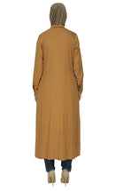 Peter Pan Collared Shirt Style Long Tunic