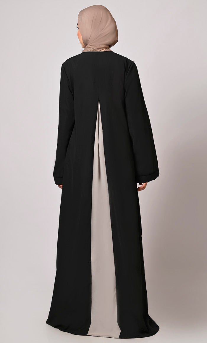 Pleated Perfection Black Abaya