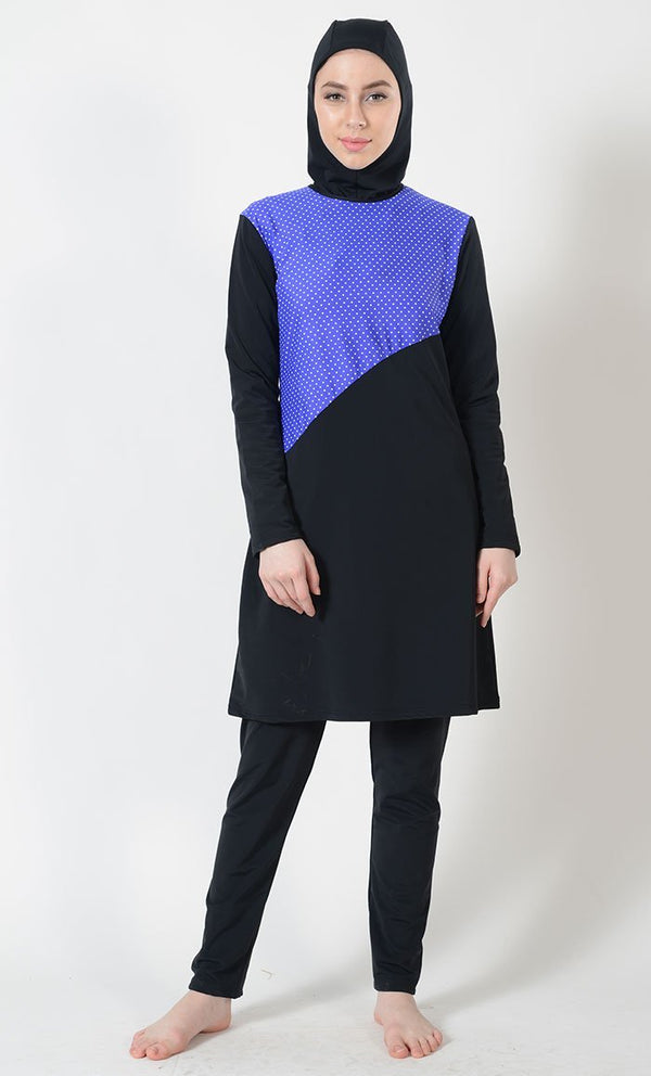Polka Dot Print Swimwear Burkini-Final Sale - EastEssence.com