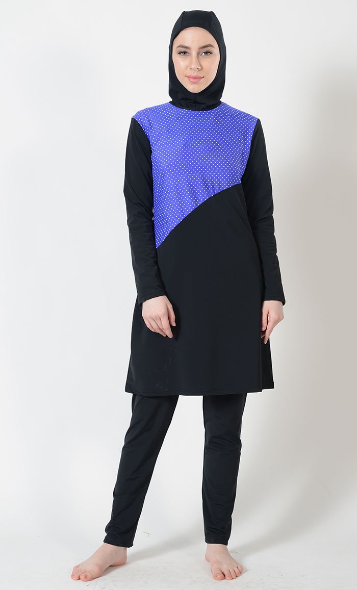 Polka Dot Print Swimwear Burkini-Final Sale - EastEssence.com
