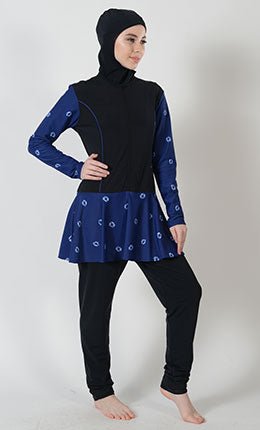 Printed Flare Skirt Swimwear Burkini-Final Sale - EastEssence.com