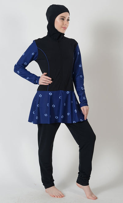 Printed Flare Skirt Swimwear Burkini-Final Sale - EastEssence.com