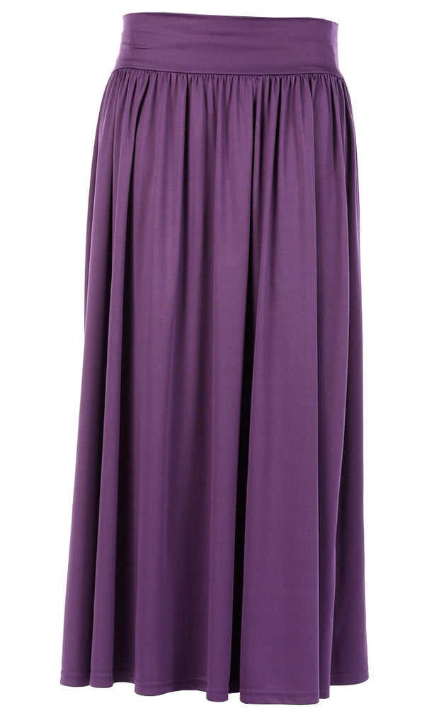 Purple Everyday Flowy Skirt - EastEssence.com