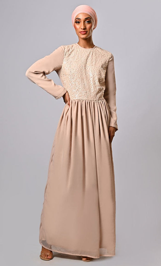 Radiant Elegance: Sequins Jumpsuit Abayas Embracing Modern Modesty - EastEssence.com