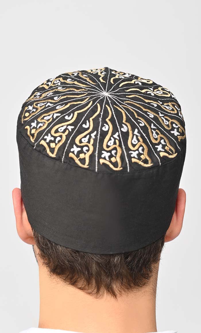 Rashad Machine Embroidered Kufi - EastEssence.com