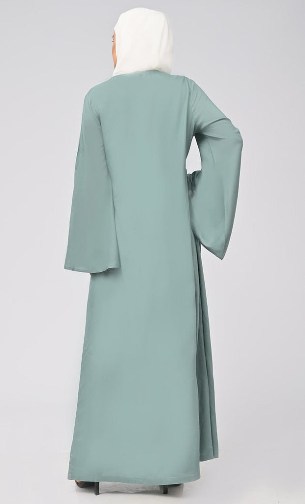 Rayon Modest Islamic Double Layer Dress For Women - EastEssence.com