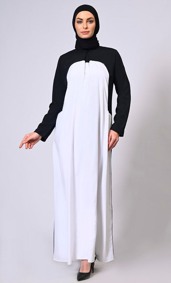 Refined Modesty White Abaya