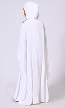 Stylish Girl's White Kaftan