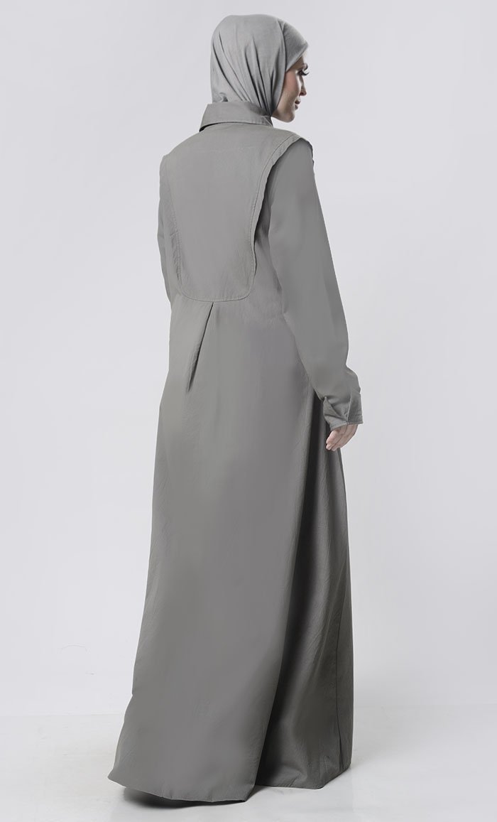 Simple Collar Heavy Layer Jacket