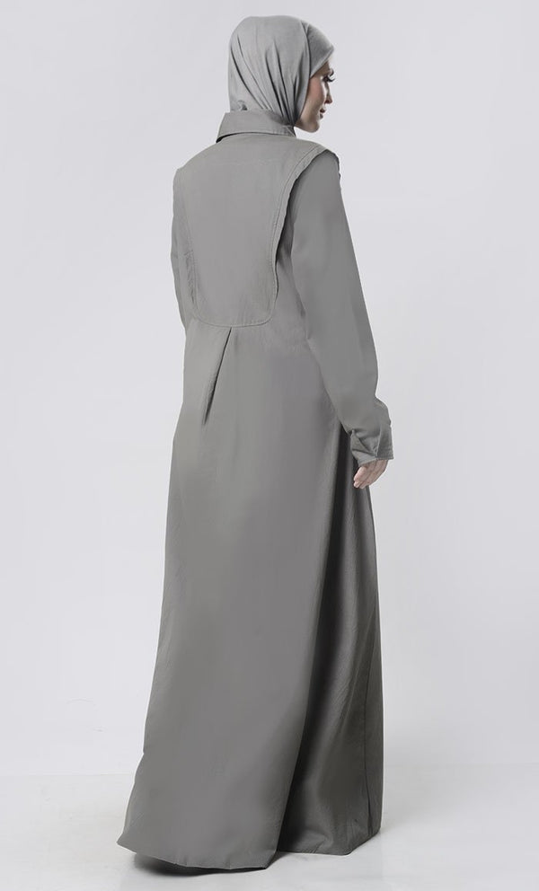 Simple Collar Heavy Layer Jacket