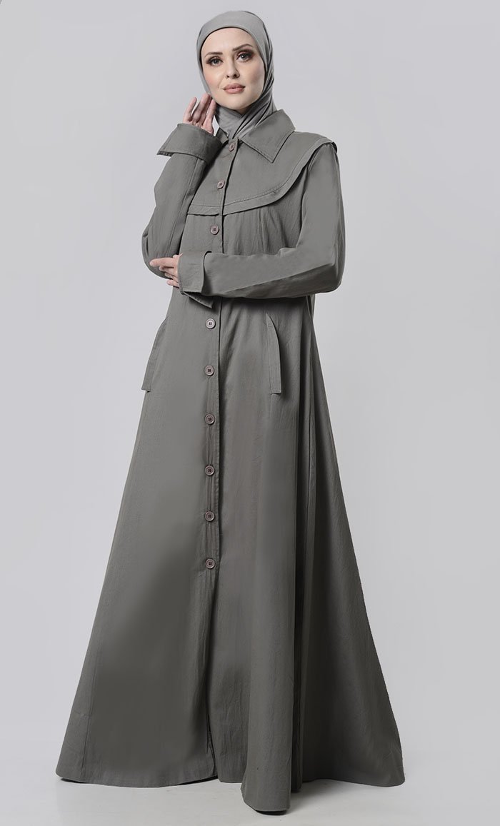 Simple Collar Heavy Layer Jacket