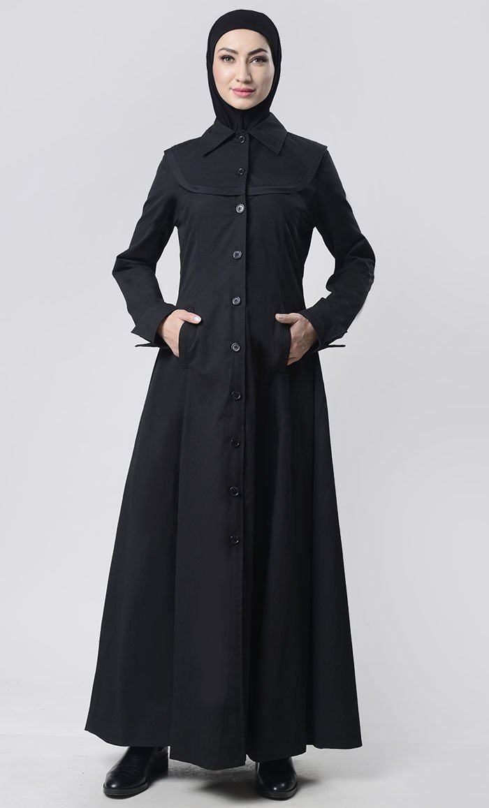 Simple Collar Heavy Layer Jacket - EastEssence.com