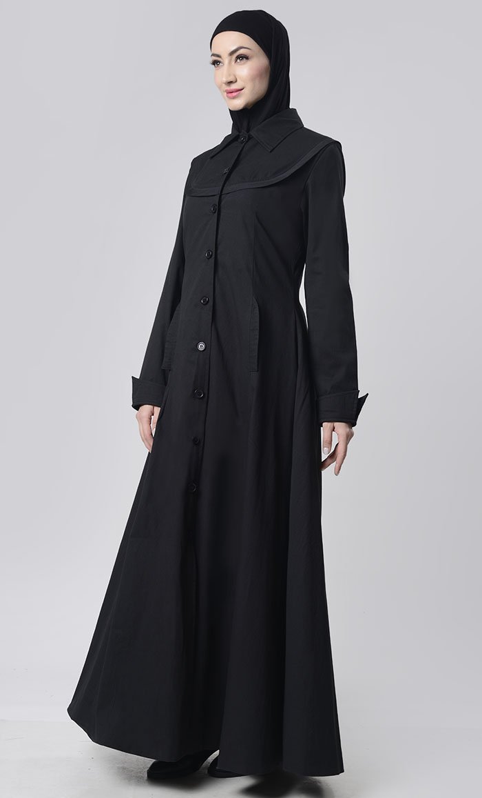 Simple Collar Heavy Layer Jacket - EastEssence.com