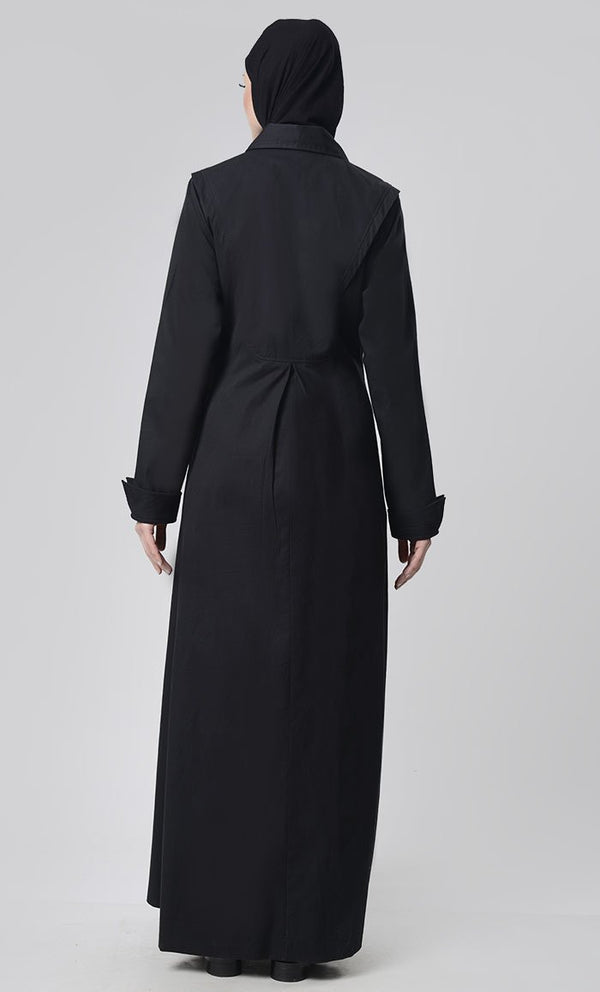 Simple Collar Heavy Layer Jacket - EastEssence.com