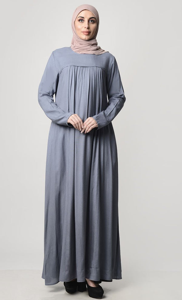 Simple Everyday Abaya With Pockets - EastEssence.com