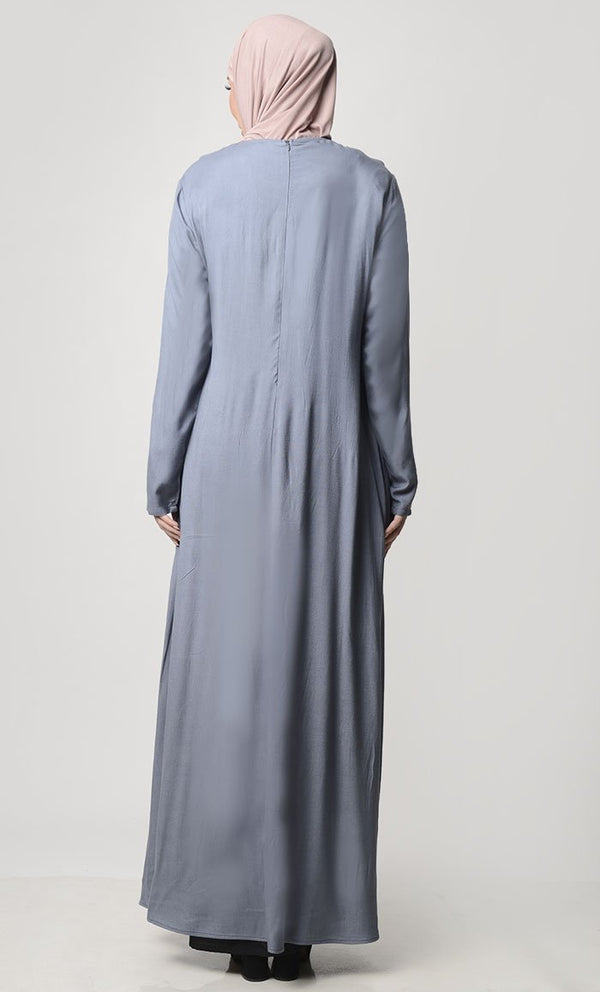 Simple Everyday Abaya With Pockets - EastEssence.com