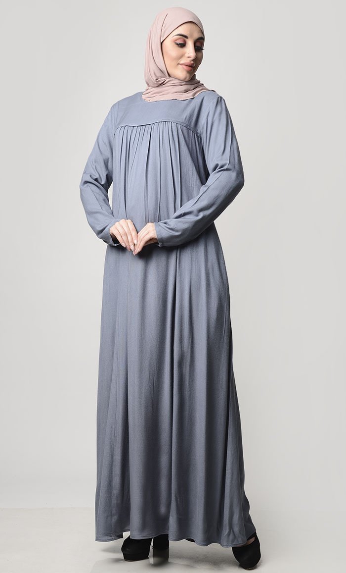 Simple Everyday Abaya With Pockets - EastEssence.com