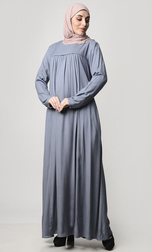 Simple Everyday Abaya With Pockets - EastEssence.com