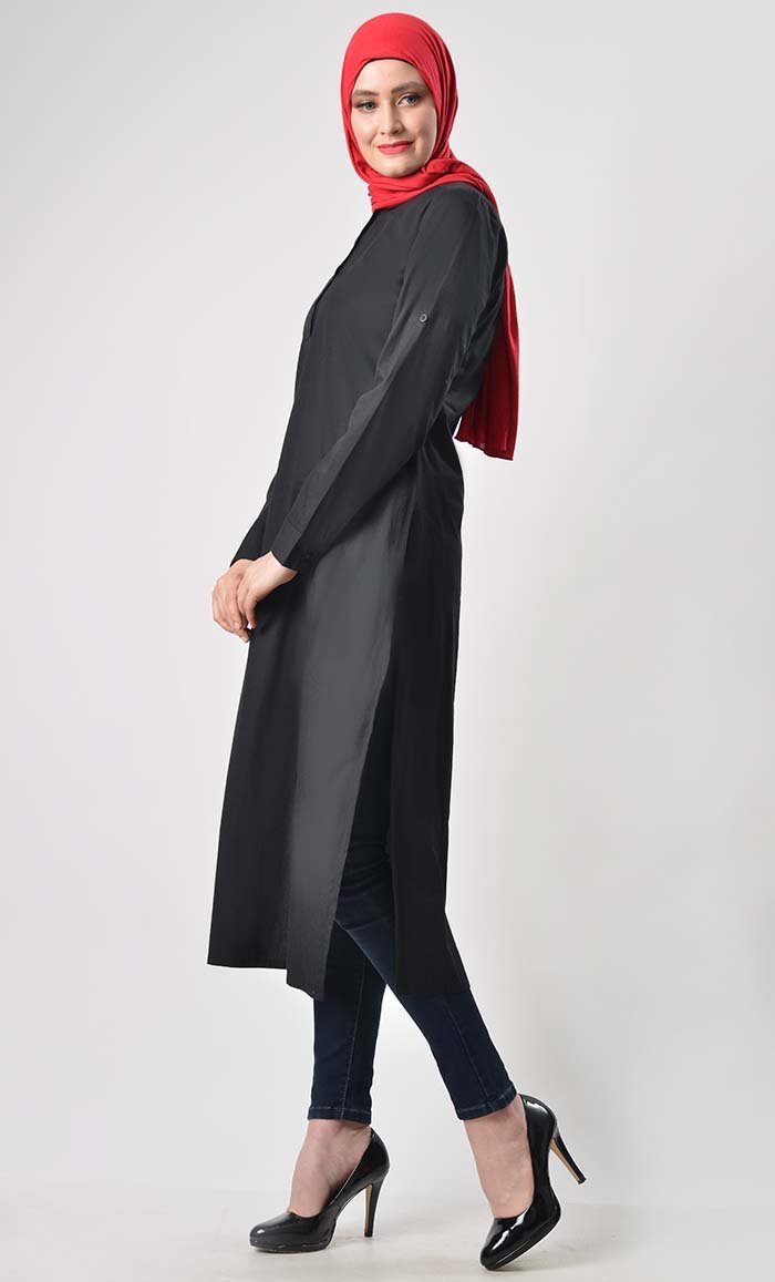 Simple everyday cotton tunic