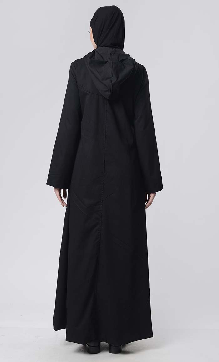 Simple Hooded Heavy Layer Jacket - EastEssence.com