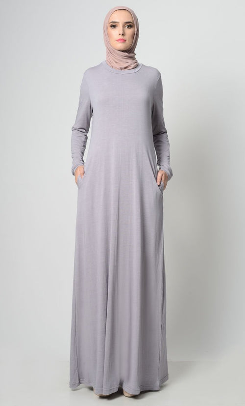 Abaya de style t-shirt simple