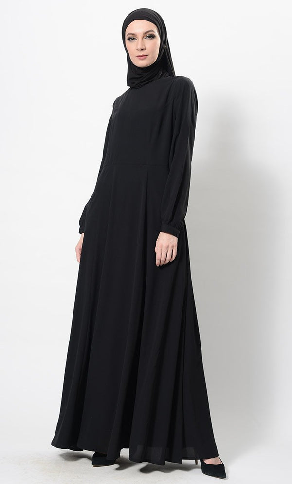 Sober Sublime Abaya Dress And Hijab Set - EastEssence.com