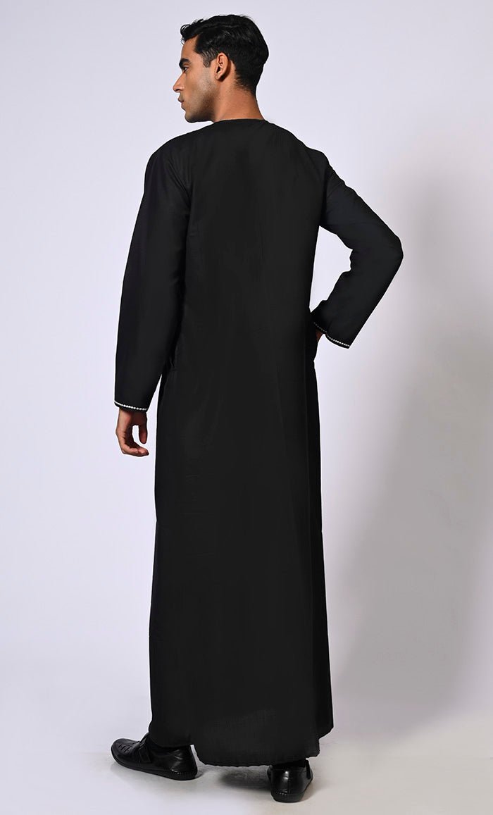 Sophisticated Black Men's Thobe