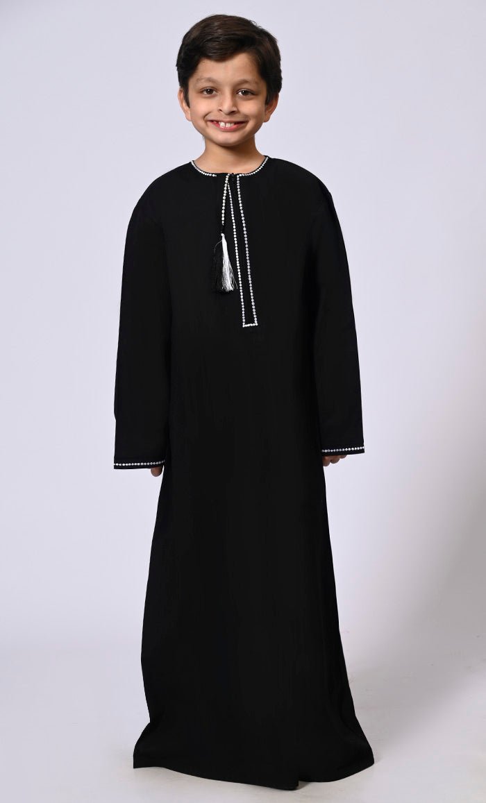 Sophisticated Boy's Black Thobe