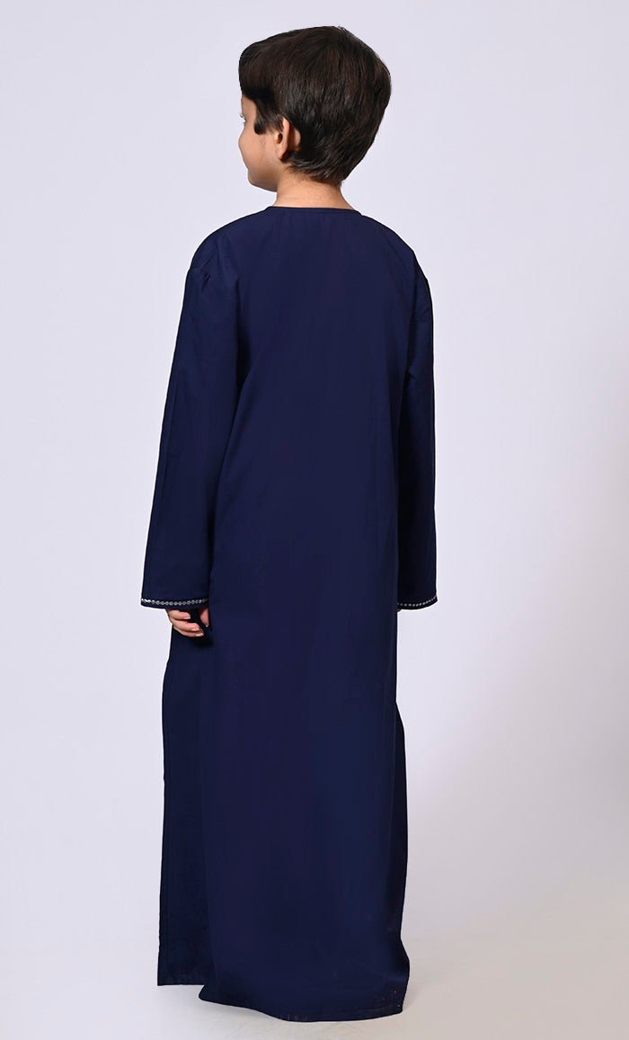 Sophisticated Navy Boy's Thobe