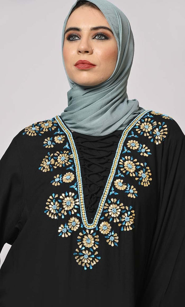 Stone-Encrusted Abaya