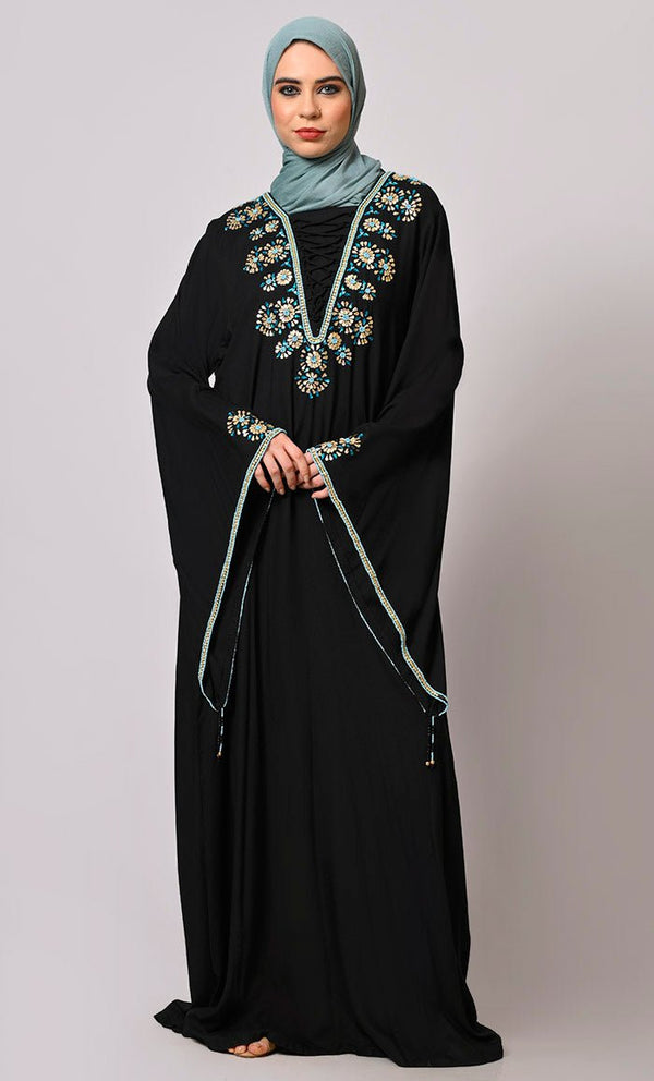 Stone-Encrusted Abaya